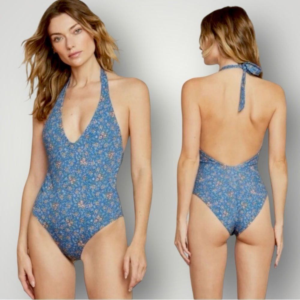 Veronica Beard Blue Floral Fabric